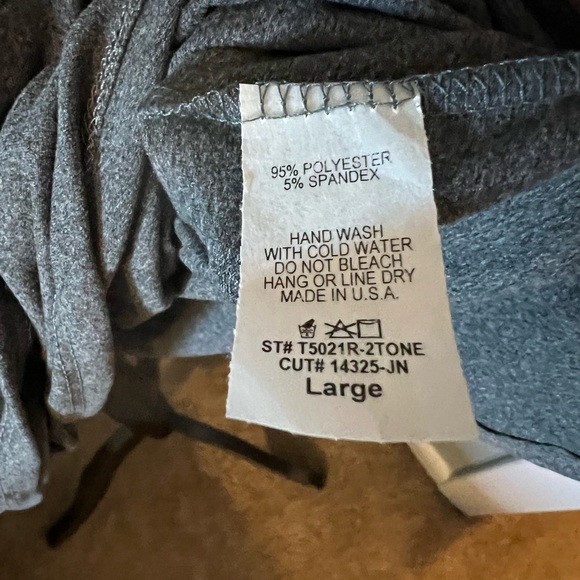 NWOT Reborn J Gray Dress w/ Side Ruching, Large, Very Soft! - Picture 5 of 5